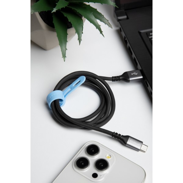 Фото - Кабель Proove ReGen Silicone USB to Type-C 3A 1m Black (CCRS12001102)